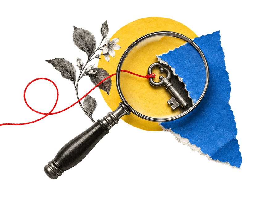 A magnifying glass